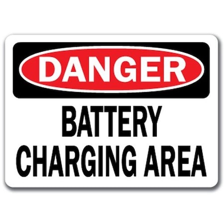 Signmission Safety Sign, 14 in Height, Plastic, 10 in Length, Battery Charging 2 DS-Battery Charging 2
